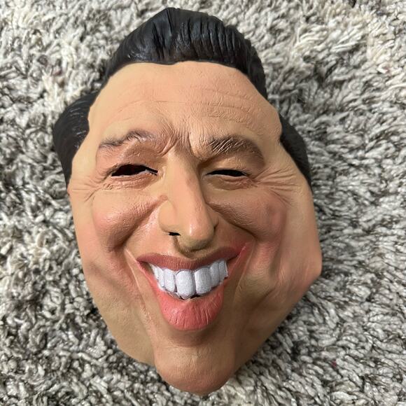 Vintage Al Gore Face Mask Dress Up Halloween Costume Cosplay Cesar 2001 - Picture 5 of 6